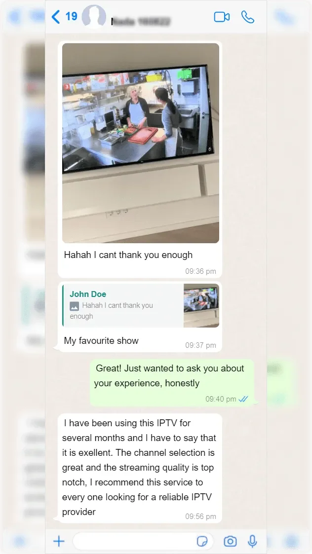 WhatsApp conversation with a subscriber, screenshot 2 of 8